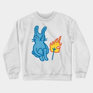 Rabbit blue Crewneck Sweatshirt